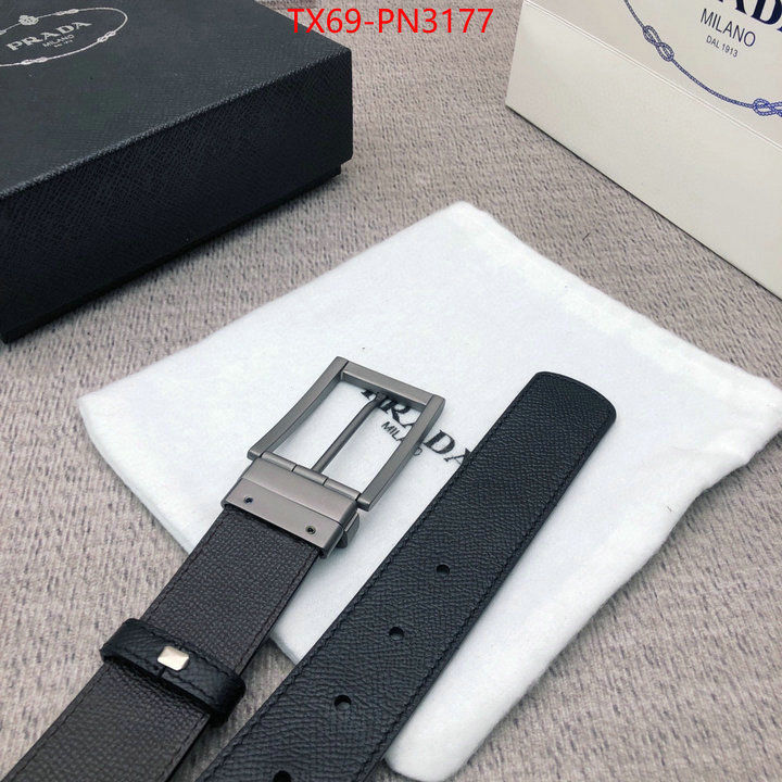 Belts-Prada,wholesale imitation designer replicas , ID: PN3177,$: 69USD