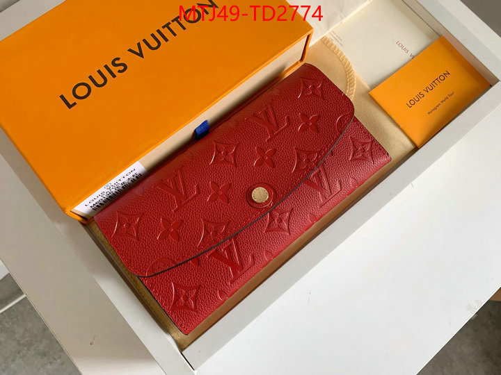 LV Bags(4A)-Wallet,ID: TD2774,$: 49USD