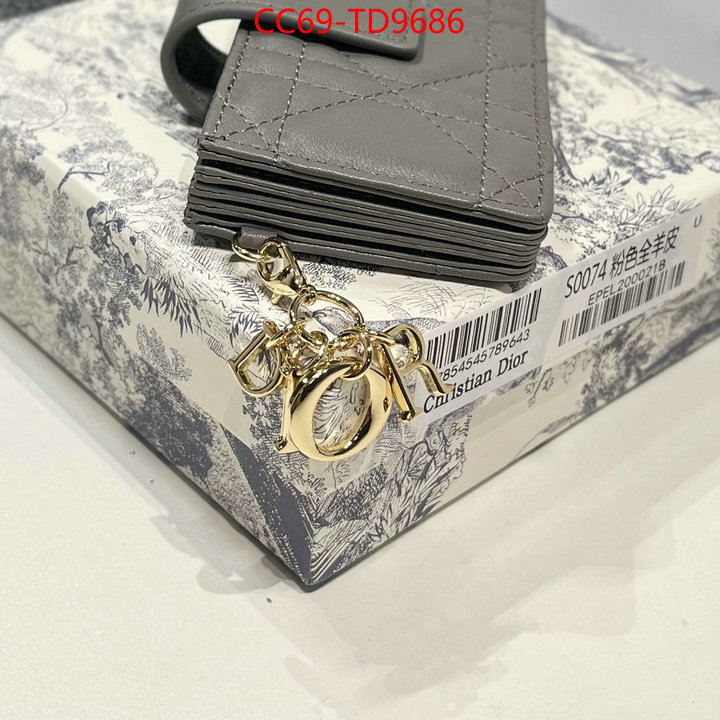 Dior Bags(TOP)-Wallet-,ID: TD9686,$: 69USD