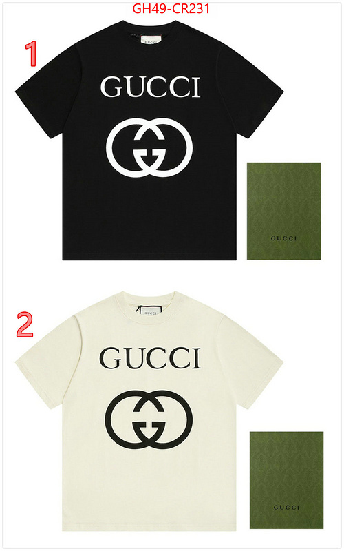 Clothing-Gucci,high quality happy copy , ID: CR231,$: 49USD