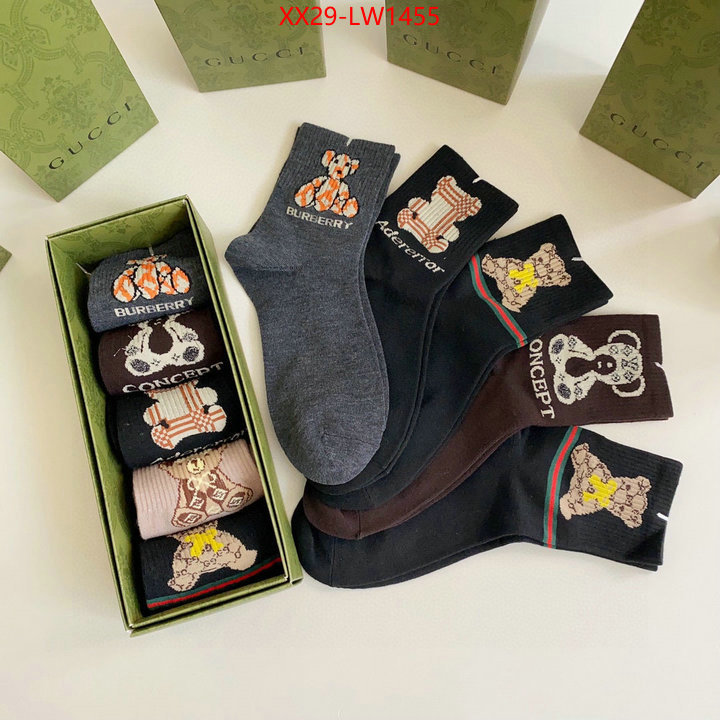 Sock-Gucci,highest quality replica , ID: LW1455,$: 29USD