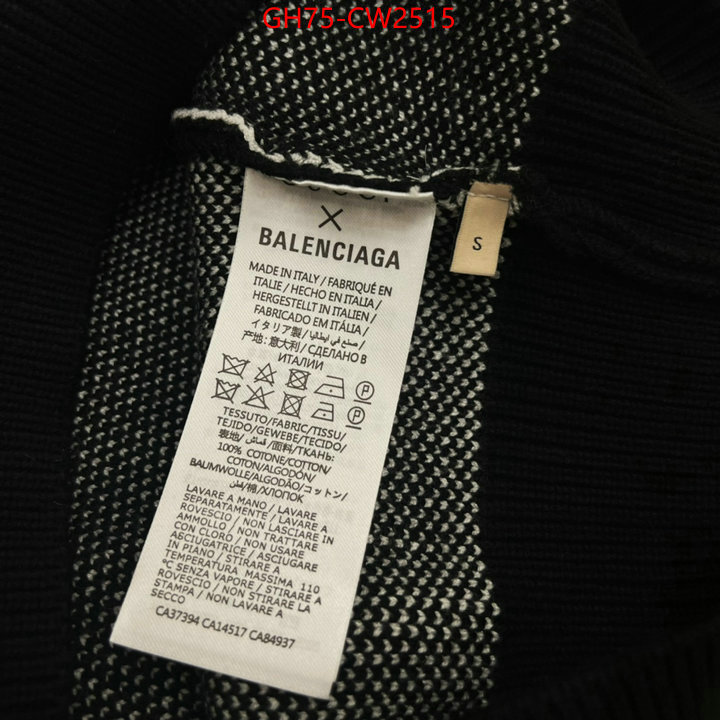 Clothing-Balenciaga,high quality designer , ID: CW2515,$: 75USD