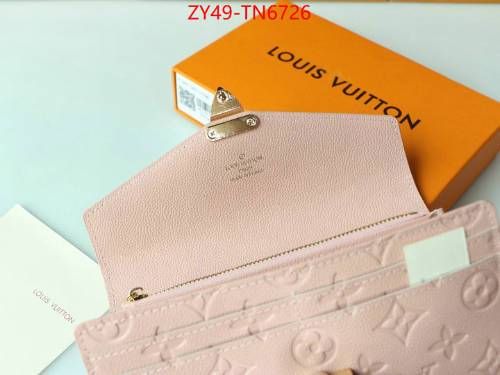 LV Bags(4A)-Wallet,ID: TN6726,$: 49USD