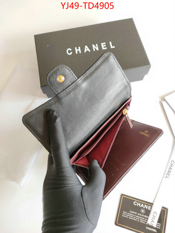 Chanel Bags(4A)-Wallet-,ID: TD4905,$: 49USD