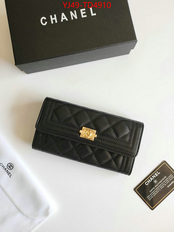 Chanel Bags(4A)-Wallet-,ID: TD4910,$: 49USD