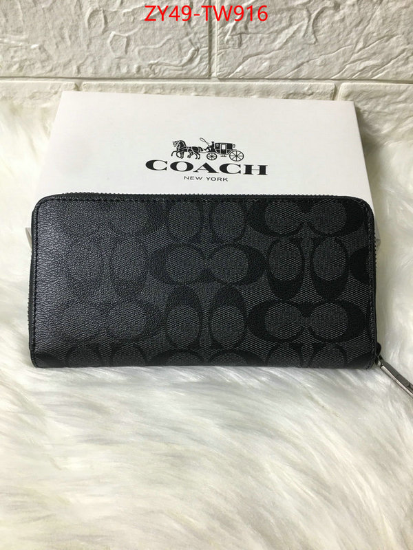 Coach Bags(4A)-Wallet,best aaaaa ,ID: TW916,$: 49USD