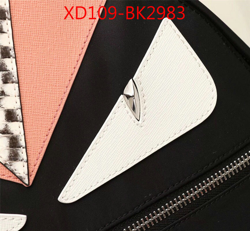 Fendi Bags(4A)-Backpack-,top quality fake ,ID: BK2983,$:109USD