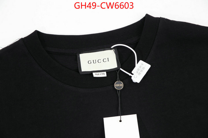 Clothing-Gucci,best luxury replica , ID: CW6603,$: 49USD