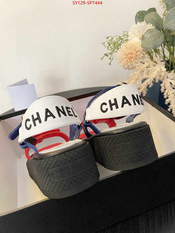 Women Shoes-Chanel,find replica , ID: SP7444,$: 129USD