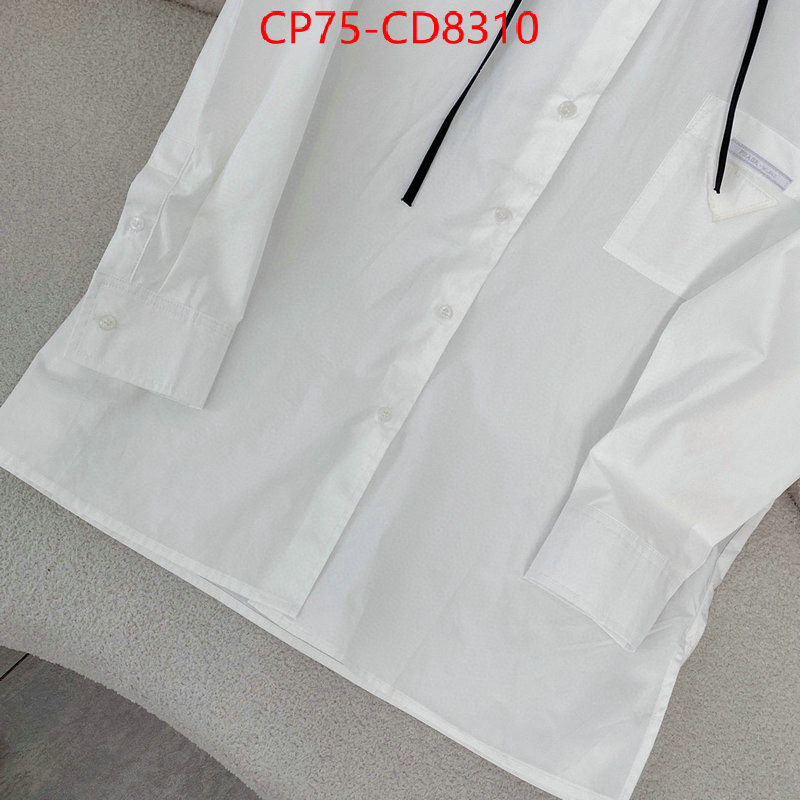 Clothing-Prada,highest quality replica , ID: CD8310,$: 75USD