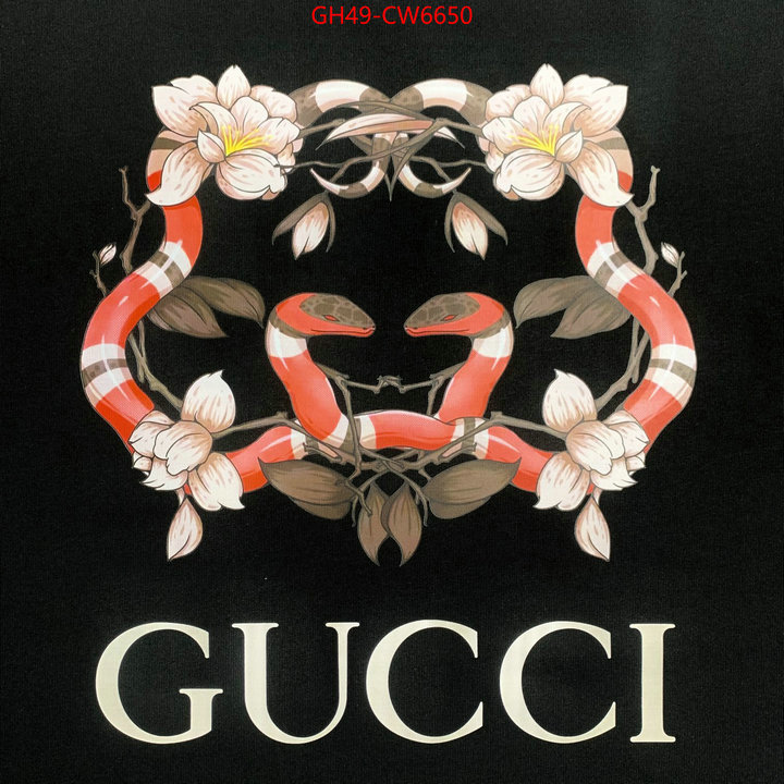 Clothing-Gucci,replica us , ID: CW6650,$: 49USD