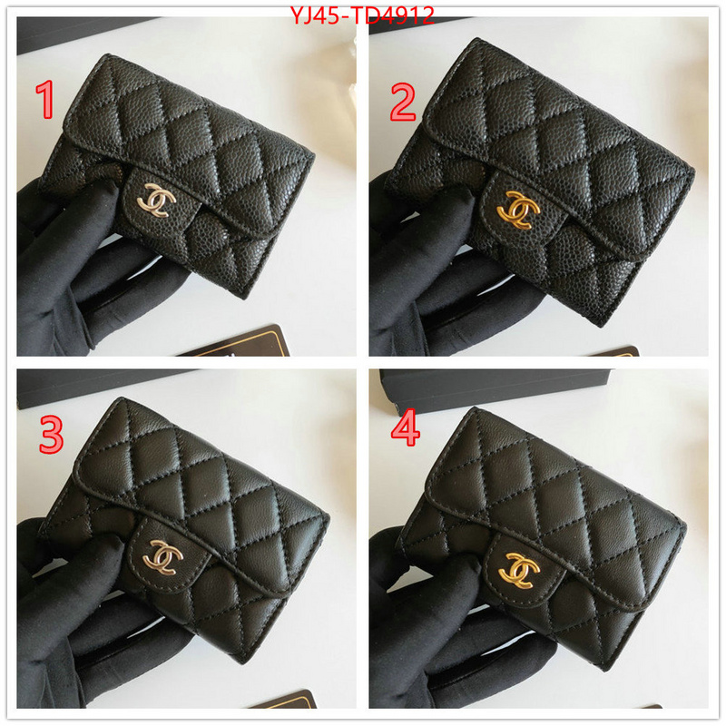 Chanel Bags(4A)-Wallet-,ID: TD4912,$: 45USD