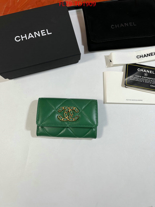 Chanel Bags(TOP)-Wallet-,ID: TD1909,$: 79USD