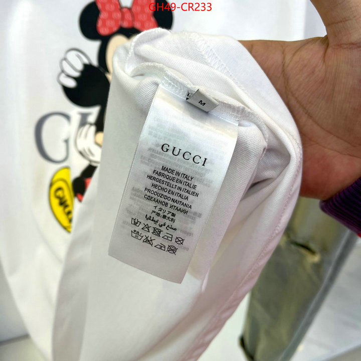 Clothing-Gucci,best quality replica , ID: CR233,$: 49USD