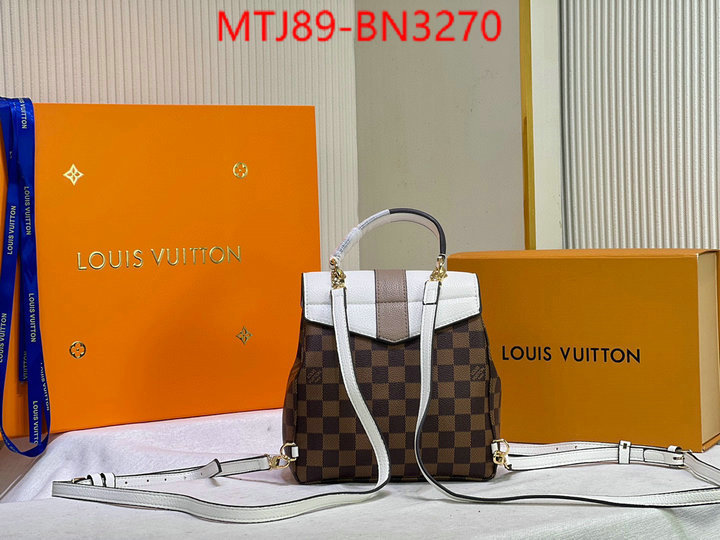 LV Bags(4A)-Backpack-,luxury fake ,ID: BN3270,$: 89USD