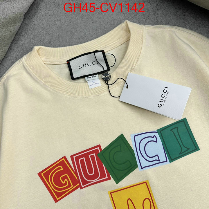 Clothing-Gucci,best replica 1:1 , ID: CV1142,$: 45USD