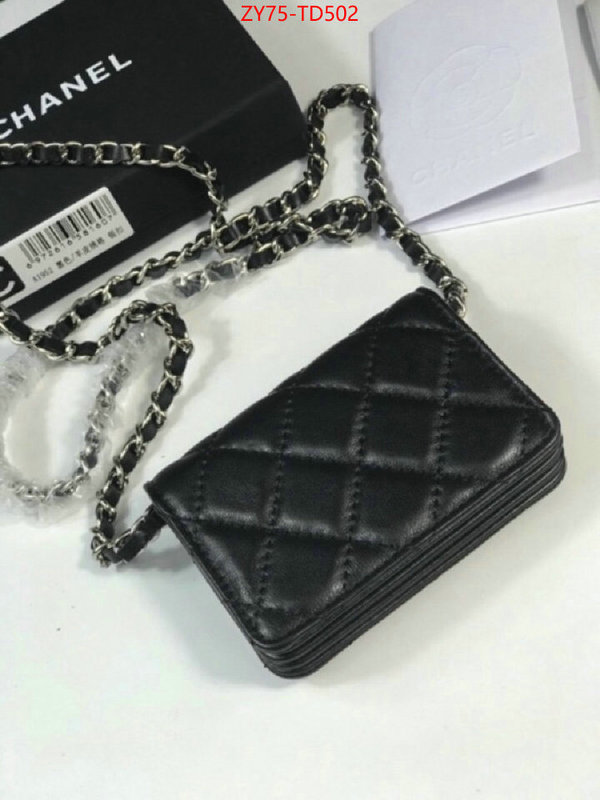 Chanel Bags(4A)-Wallet-,ID: TD502,$: 75USD