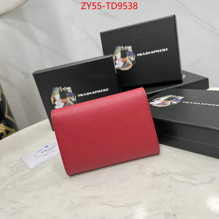 Prada Bags(4A)-Wallet,the best quality replica ,ID: TD9538,$: 55USD