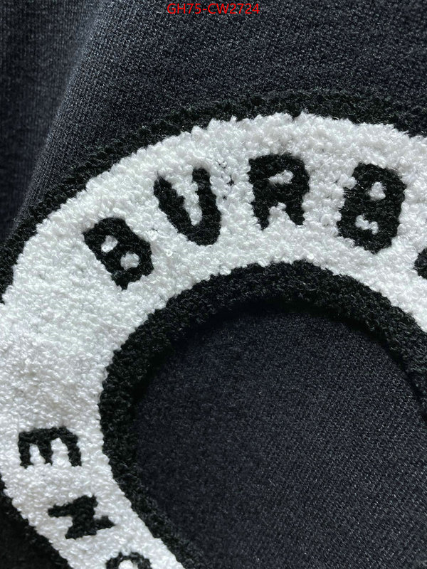Clothing-Burberry,good quality replica , ID: CW2724,$: 75USD