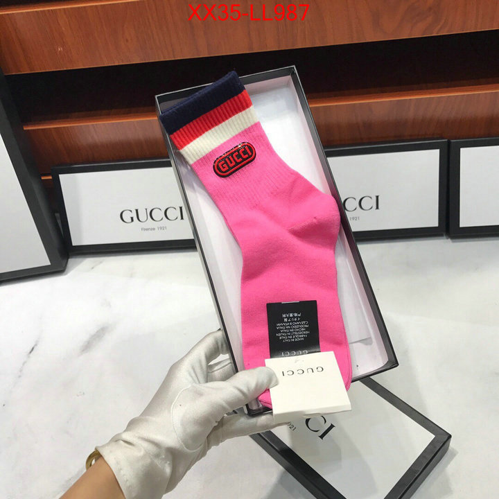 Sock-Gucci,replica aaaaa designer , ID: LL987,$:35USD