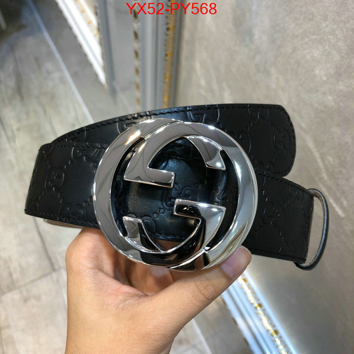 Belts-Gucci,wholesale replica shop , ID: PY568,$:52USD