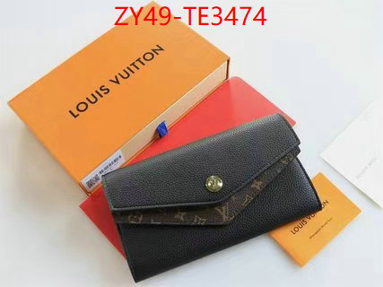 LV Bags(4A)-Wallet,fashion replica ,ID: TE3474,$: 49USD