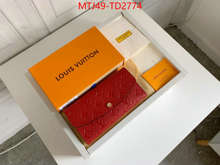 LV Bags(4A)-Wallet,ID: TD2774,$: 49USD