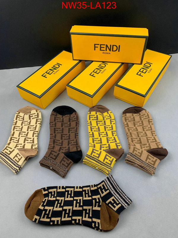 Sock-Fendi,wholesale replica shop , ID:LA123,$: 35USD