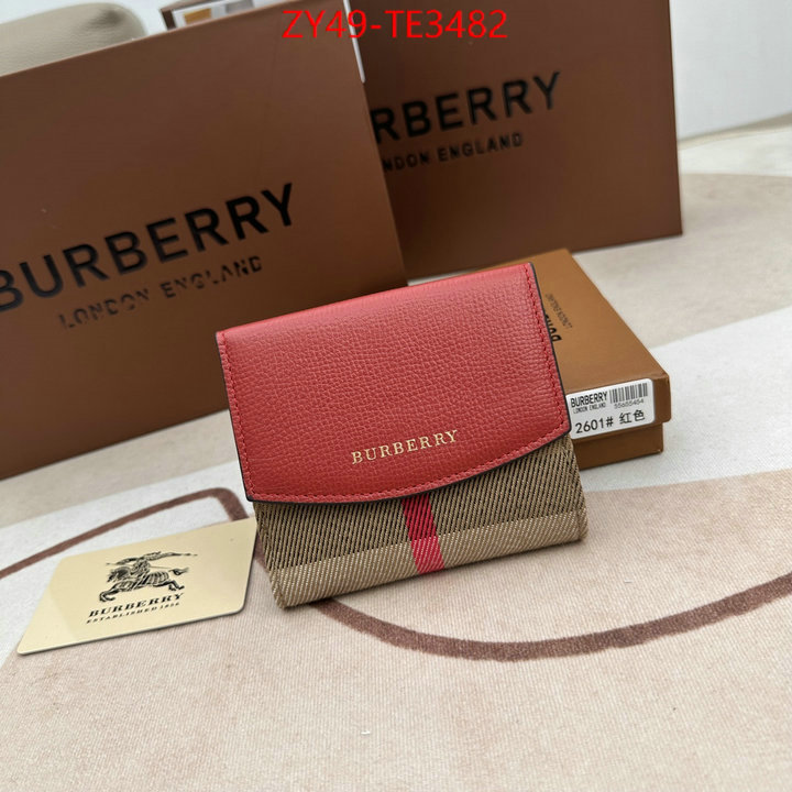 Burberry Bags(4A)-Wallet,high quality designer ,ID: TE3482,$: 49USD