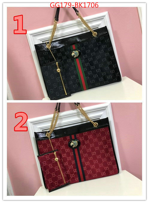 Gucci Bags(4A)-Handbag-,replica aaaaa designer ,ID: BK1706,$:179USD