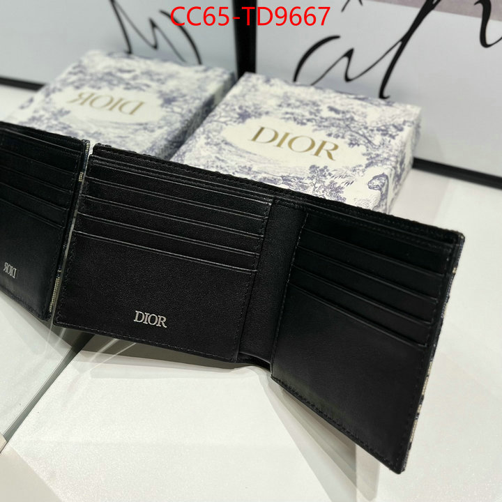 Dior Bags(TOP)-Wallet-,ID: TD9667,$: 65USD