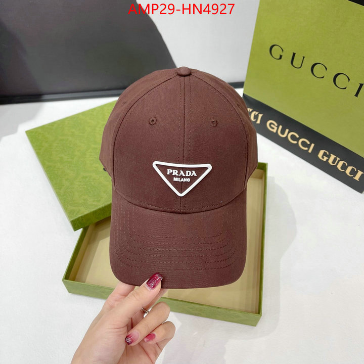 Cap (Hat)-Prada,aaaaa+ replica designer , ID: HN4927,$: 29USD