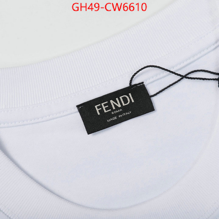 Clothing-Fendi,high quality replica designer , ID: CW6610,$: 49USD