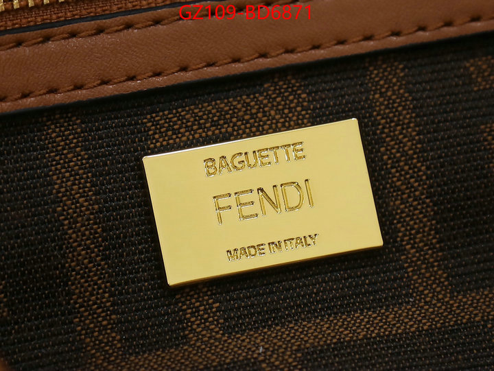 Fendi Bags(4A)-Baguette-,high quality happy copy ,ID: BD6871,$: 109USD