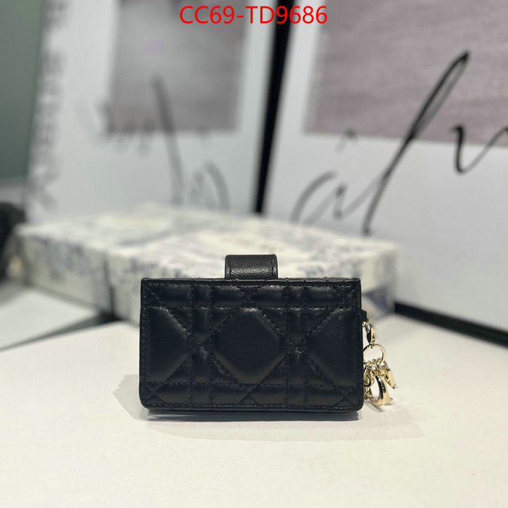 Dior Bags(TOP)-Wallet-,ID: TD9686,$: 69USD