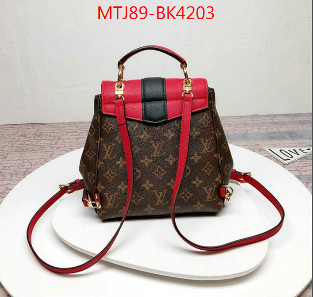 LV Bags(4A)-Backpack-,ID: BK4203,$: 89USD