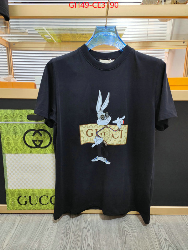 Clothing-Gucci,wholesale imitation designer replicas , ID: CE3190,$: 49USD