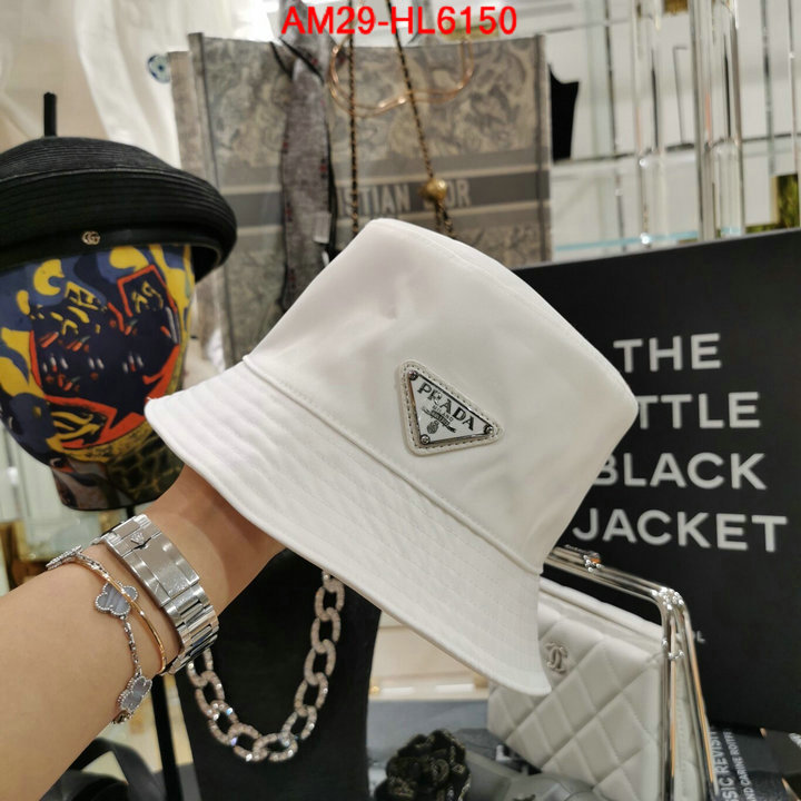 Cap (Hat)-Prada,high quality 1:1 replica , ID: HL6150,$: 29USD