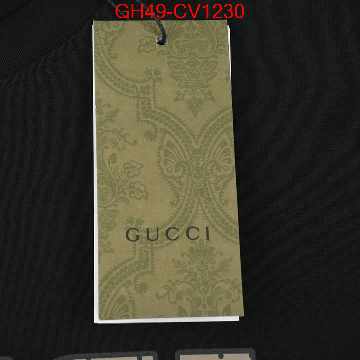 Clothing-Gucci,the best quality replica , ID: CV1230,$: 49USD