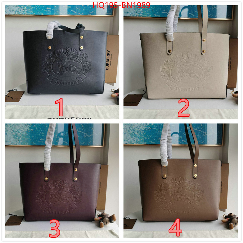 Burberry Bags(TOP)-Handbag-,1:1 clone ,ID: BN1989,$: 195USD