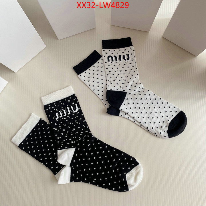 Sock-Miu Miu,at cheap price , ID: LW4829,$: 32USD