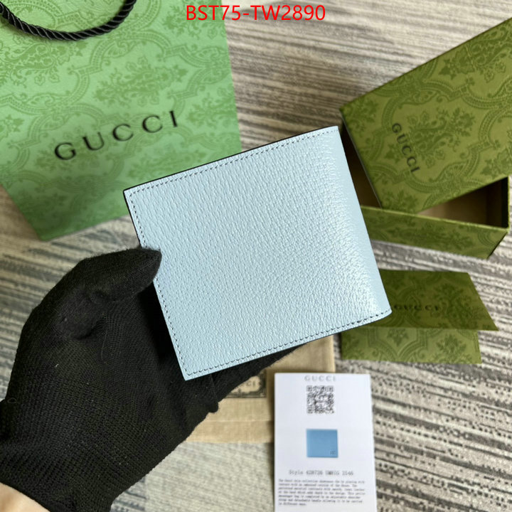 Gucci Bags(TOP)-Wallet-,the quality replica ,ID: TW2890,$: 75USD