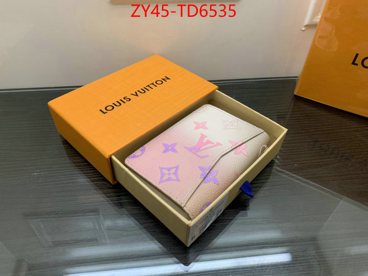 LV Bags(4A)-Wallet,top quality designer replica ,ID: TD6535,$: 45USD