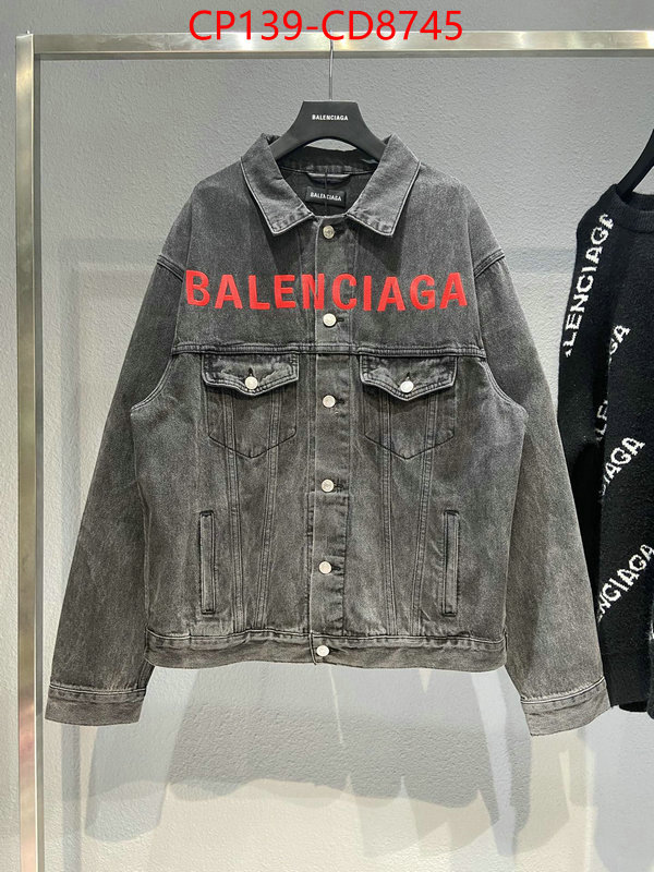 Clothing-Balenciaga,designer high replica , ID: CD8745,$: 139USD