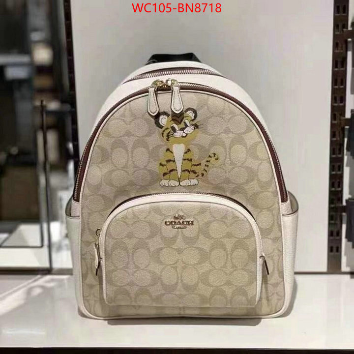 Coach Bags(4A)-Backpack-,replica for cheap ,ID: BN8718,$: 105USD