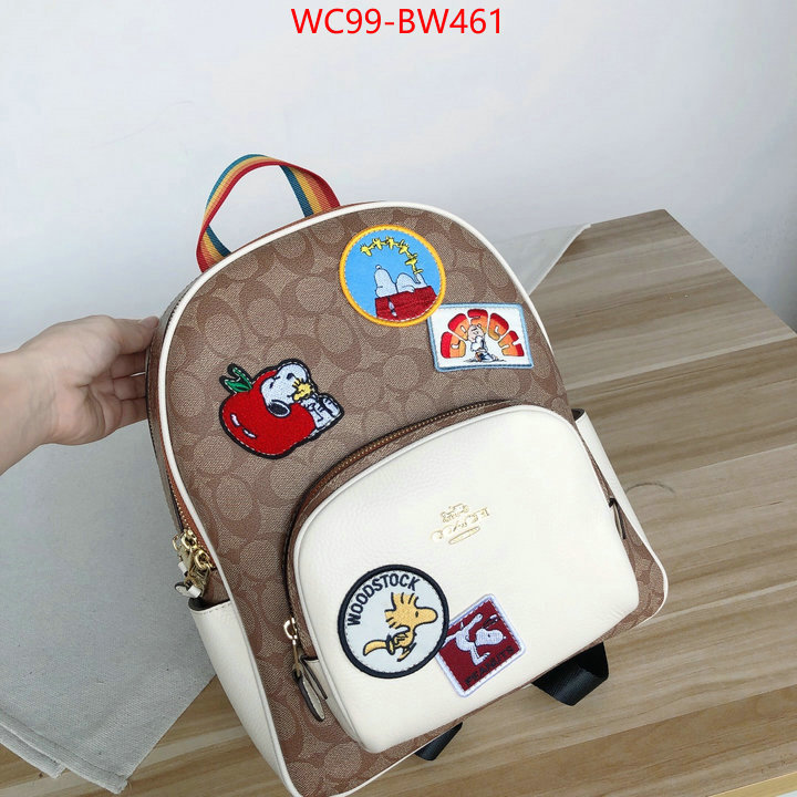 Coach Bags(4A)-Backpack-,sell online luxury designer ,ID: BW461,$: 99USD