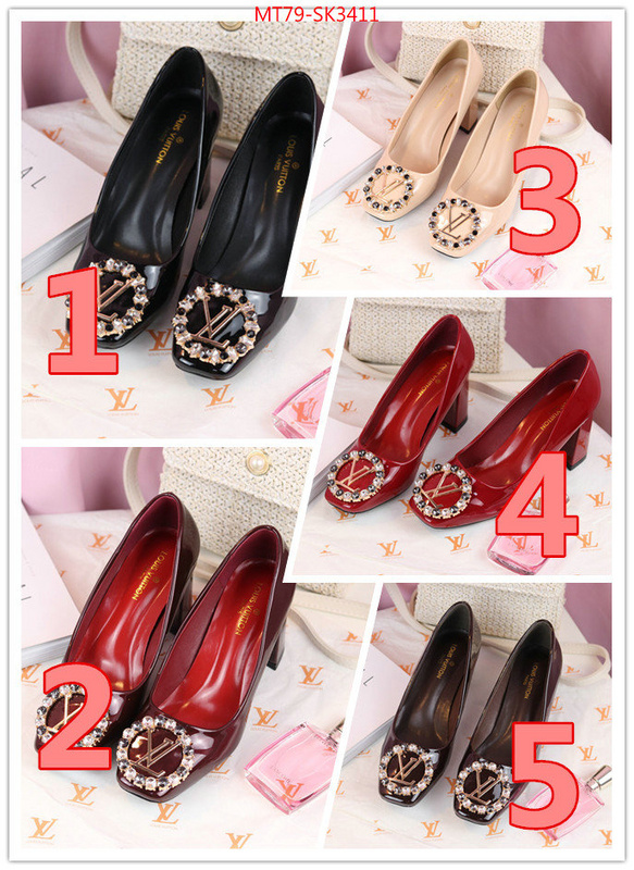 Women Shoes-LV,counter quality , ID: SK3411,$:79USD