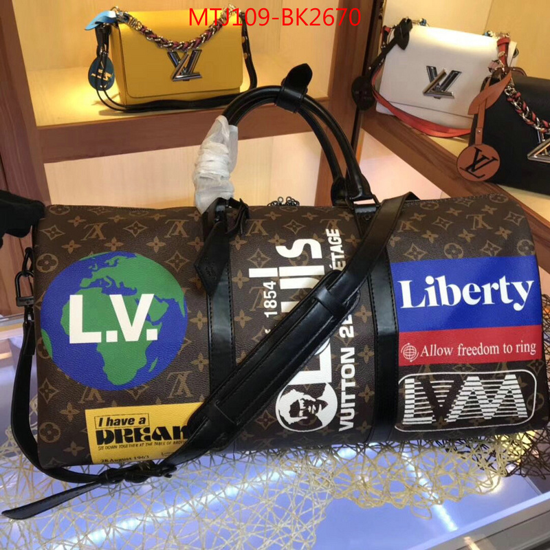 LV Bags(4A)-Keepall BandouliRe 45-50-,store ,ID: BK2670,$:109USD