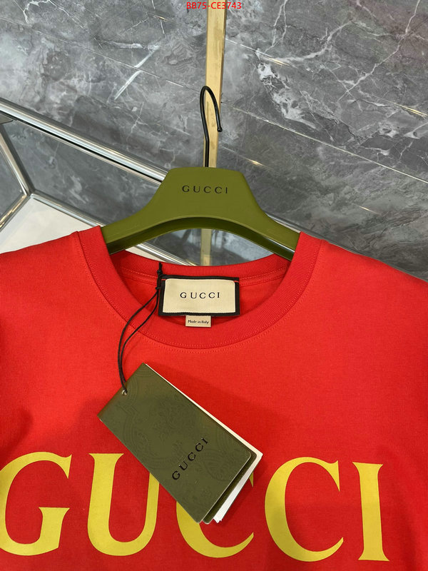 Clothing-Gucci,wholesale 2023 replica , ID: CE3743,$:75USD