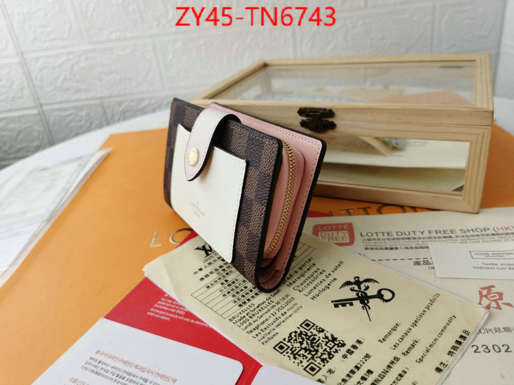 LV Bags(4A)-Wallet,ID: TN6743,$: 45USD